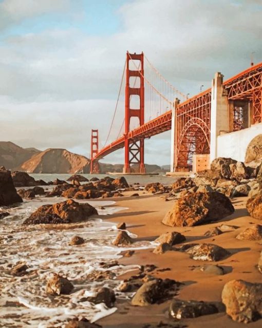 Aesthetic Golden Gate Bridge Paint by numbers