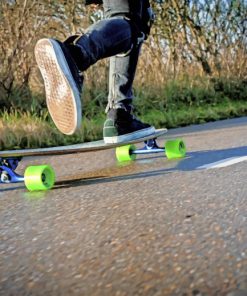 Green Skateboard paint by number