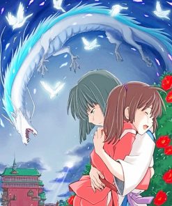 Haku And Chihiro Spirited Away Paint By Numbers