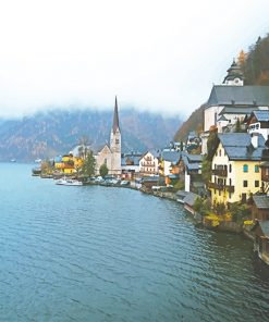 Hallstatt Austria paint by number