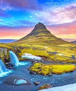 Kirkjufell Mountain Iceland Paint by numbers