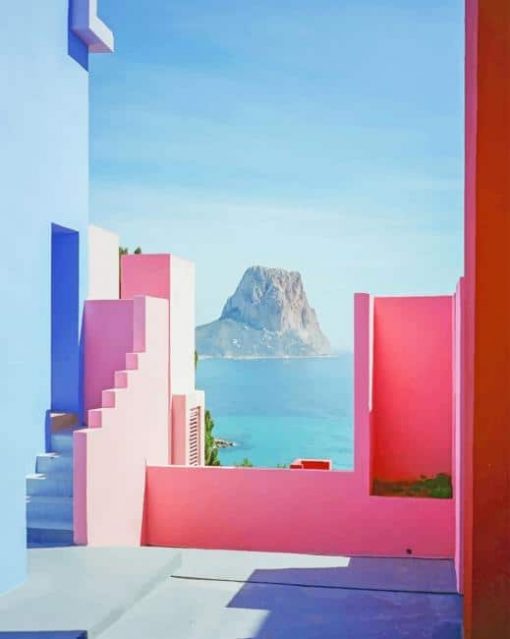 La Muralla Roja Apartment Spain paint By Numbers