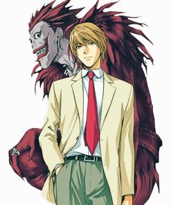 light yagami Ryuk death note adult paint by numbers