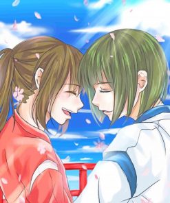 Lovely Haku And Chihiro Paint By numbers