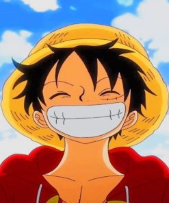 Luffy Smiling One Piece paint by numbers