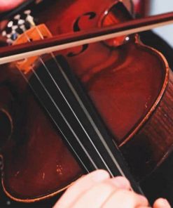 Man Playing Brown Violin paint by number