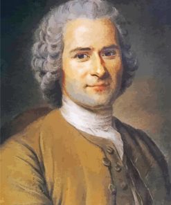 Maurice Quentin De La Tour Jean Jacques Rousseau paint by number