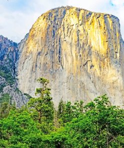 Mountain Yosemite California paint by number