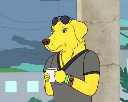 Mr Peanutbutter BoJack Horseman Show paint by number