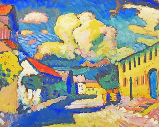 Murnau Dorfstrasse Wassily Kandinsky paint by number