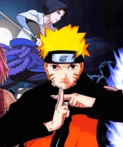 Naruto Sasuke Sakura Hinata paint by numbers