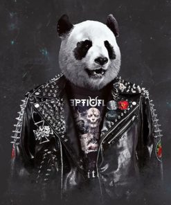 Panda Rock Star Paint By Numbers