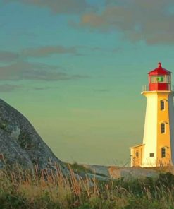 Peggy'S cove Lighthouse paint by numbers