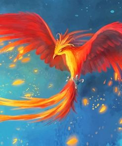 Phoenix Bird Mythology paint by number