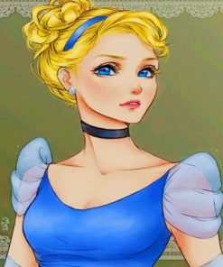 Princesse Disney Version Manga paint by numbers