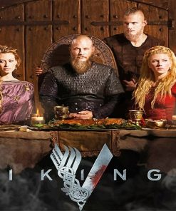 Ragnar And Lagertha Vikings paint by number