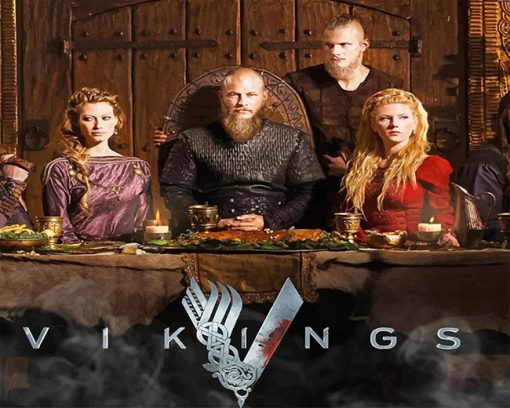 Ragnar And Lagertha Vikings paint by number