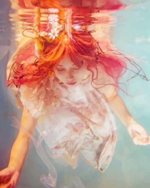 Redhead Underwater paint By Numbers