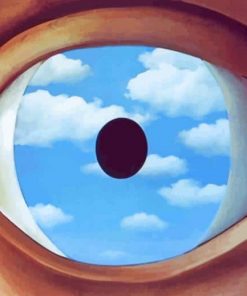 Rene Magritte The False Mirror paint by number