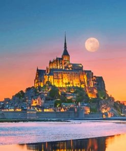 saint michel Castle France adult paint by number