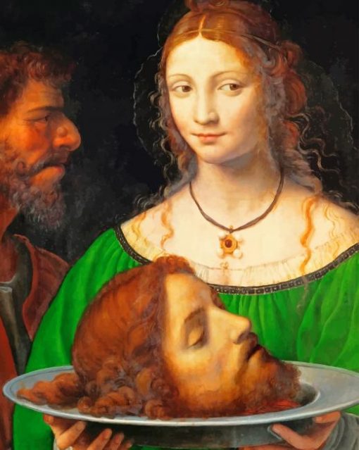 Salome With The Head Of Saint Jones Paint By Numbers