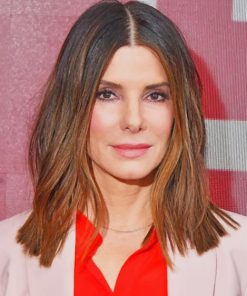 The Gorgoeus Actress Sandra Bullock paint by numbers