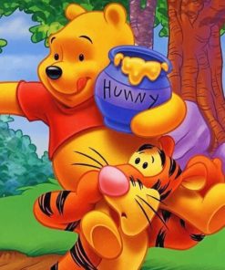 Tigger and Winnie paint by numbers