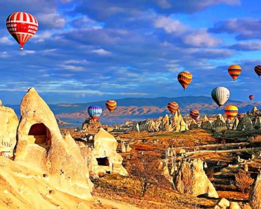 Turkey Tourism Ballon paint by numbers