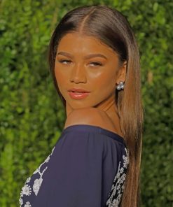 Zendaya Flat Hair Paint By Numbers