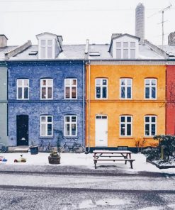 Copenhagen Snow paint by numbers