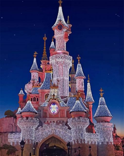 Disney Castle paint by numbers