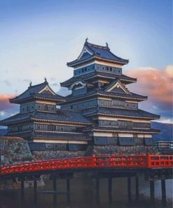 Himeji And Kumamoto Castles paint by numbers