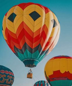 Hot Air Balloons paint by numbers