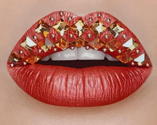 Metallic Liquid Lipstick paint by numbers