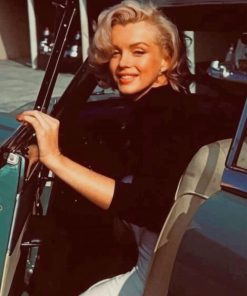 Marilyn Monroe In The Car paint by numbers