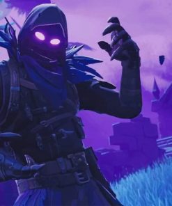 Raven Fortnite Battle Royale Game paint by numbers