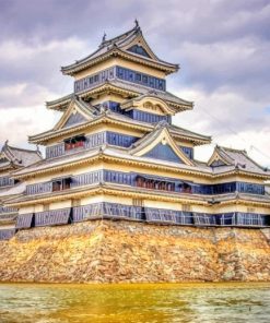 Castle Japan Matsumoto paint by numbers