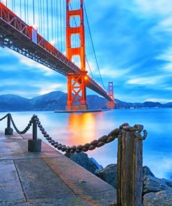 Golden Gate Bridge California paint by numbers