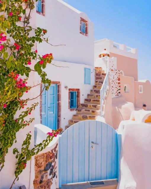 Santorini Island Greece paint by numbers