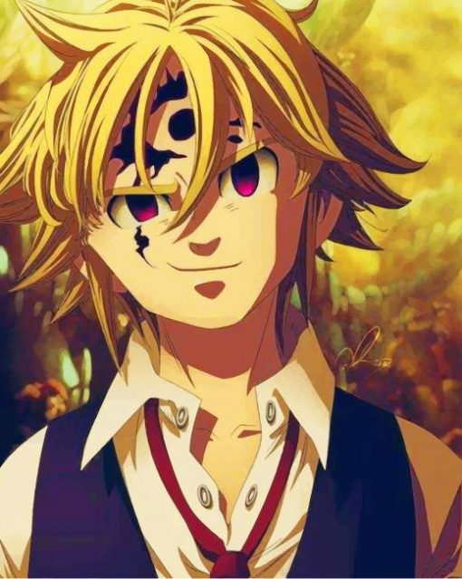 Meliodas Nanatsu Noo Taizai Anime paint by numbers