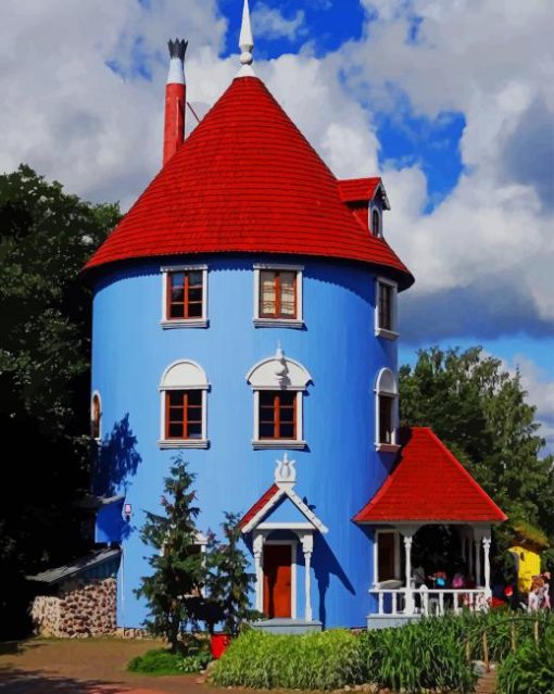 Moomin world Naantali Finland paint by numbers