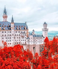 Neuschwanstein Castle In Schwangau Germany paint by numbers