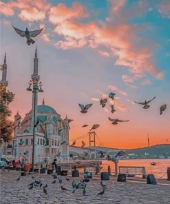 Ortakoy Sahili Turkey paint by numbers