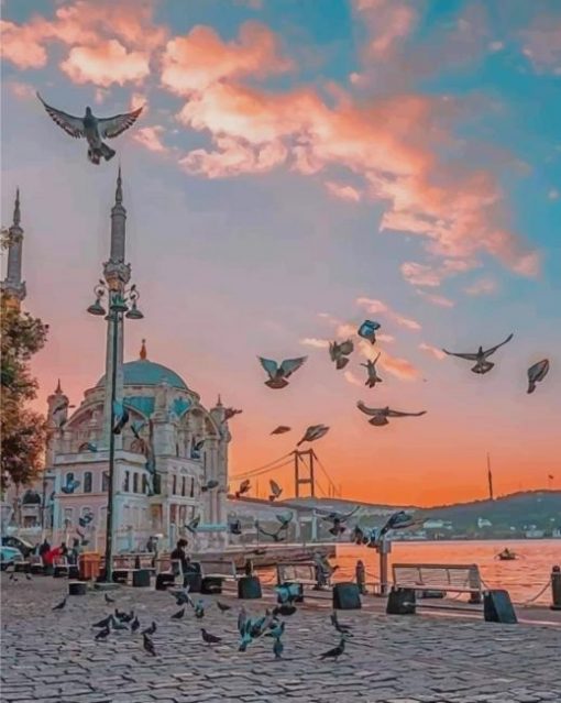 Ortakoy Sahili Turkey paint by numbers