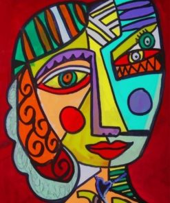 Face Portrait Picasso paint by numbers