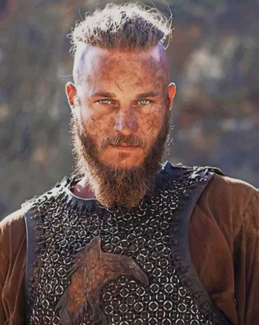 Ragnar Lothbrok Vikings paint by numbers