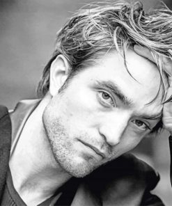 Robert Pattinson Stylish Actor paint by numbers