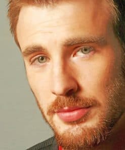 Actor Chris Evans paint by numbers