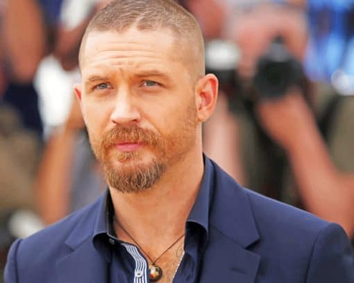 British Actor Tom Hardy paint by numbers