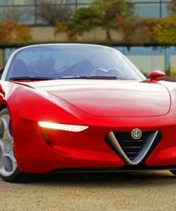 Alfa Romeo Super Car paint by numbers